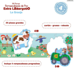 ROMPECABEZAS EXTRA LAAARGO - LA GRANJA en internet
