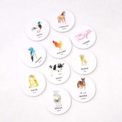 MEMO JUEGO ILUSTRADO ANIMALES DE LA GRANJA - comprar online