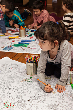 Lámina De Piso a Elección + Crayones Piel - comprar online