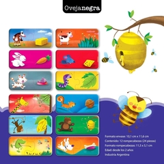 ROMPECABEZAS DUO - ¿QUE COMEN LOS ANIMALES? - tienda online