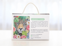 ROMPECABEZAS ILUSTRADO LEOPARDO Y FLORES - comprar online