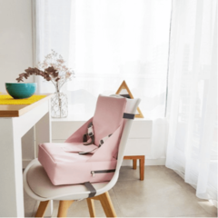 Silla de Comer Booster Portátil COLOR ROSA PASTEL