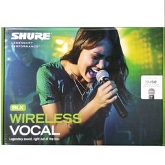 Sistema Micrófono Inalámbrico Shure BLX24AR/SM58-M5 VOCAL, c/SM58, UHF, Diversity. - comprar online
