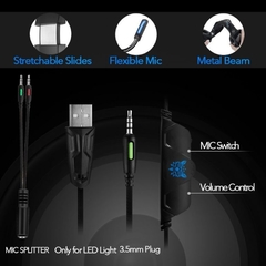 AURICULARES  GAMER ONIKUMA K5 ,nuevo en caja, garantía . GAMING - tienda online