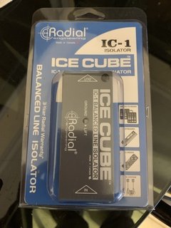 Radial Ice Cube IC-1 Hum & Buzz Eliminator, transformador 600-600 para eliminar ruidos de interconexión. Nueva , distribuidor oficial !! en internet