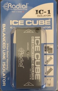 Radial Ice Cube IC-1 Hum & Buzz Eliminator, transformador 600-600 para eliminar ruidos de interconexión. Nueva , distribuidor oficial !!