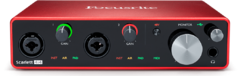 Placa Interface De Audio Focusrite Scarlett 4i4 , 3er Generación ,  Usb Grabación Streaming 4-in 4-out Midi