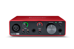 Placa Interface De Audio Focusrite Scarlett Solo , 3er Generación ,  Usb Grabación Streaming 2-in 2-out