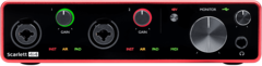 Placa Interface De Audio Focusrite Scarlett 4i4 , 3er Generación ,  Usb Grabación Streaming 4-in 4-out Midi en internet