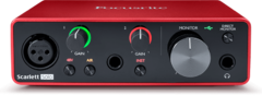 Placa Interface De Audio Focusrite Scarlett Solo , 3er Generación ,  Usb Grabación Streaming 2-in 2-out - tienda online