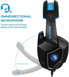 AURICULARES con micrófono  GAMER SADES SPIRIT WOLF 7.1  Black , nuevos en caja , Gaming - comprar online