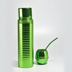 Imagen de Juego Termo Vintage de Litro+ Mate Eggy + Bombilla curva Larga