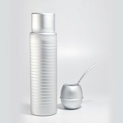 Imagen de Juego Termo Vintage de Litro+ Mate Eggy + Bombilla curva Larga