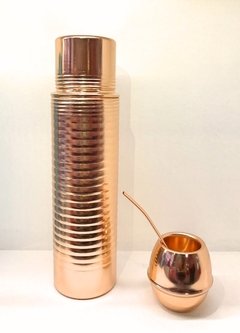 Juego Termo Vintage de Litro+ Mate Eggy + Bombilla curva Larga - comprar online