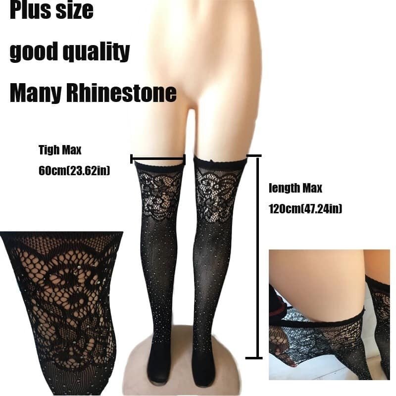 Medias bucaneras con diamantes imitacion importadas