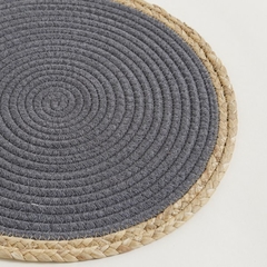 SET DE PLATOS DE SITIO COMBINADO SAIGON GRIS OSCURO - comprar online