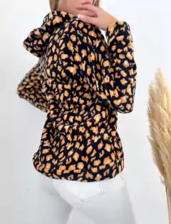 Maxi buzo bifaz estampado