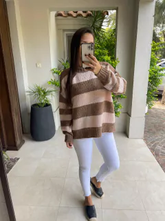 Sweater Bucle rayado en internet