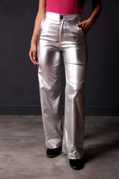 Pantalón Wide Leg metalizado en internet