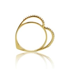 Aliança CORAÇÃO DIAMANTES - comprar online