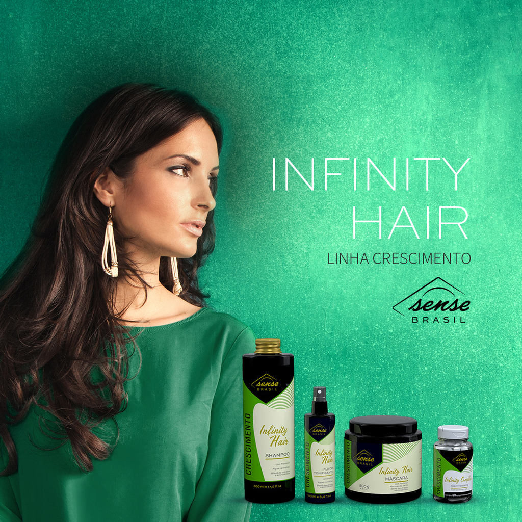 Kit Shampoo e Máscara de Nutrição Sense Brasil Infinity Hair