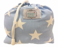 SILLA PORTÁTIL CELESTE CON ESTRELLAS BLANCAS - comprar online