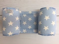 ANTIVUELCO CELESTE CON ESTRELLAS BLANCAS