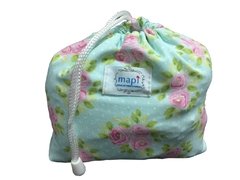 SILLA PORTÁTIL VERDE CON FLORES ROSAS - comprar online