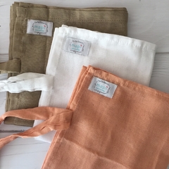 SET MANTAS DE GASA: BLANCA Y CHOCOLATE - comprar online