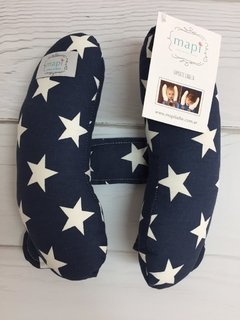 SOPORTE CABEZA AZUL CON ESTRELLAS BLANCAS