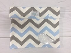 BOLSA ORGANIZADORA CHEVRON CELESTE Y BLANCO - comprar online