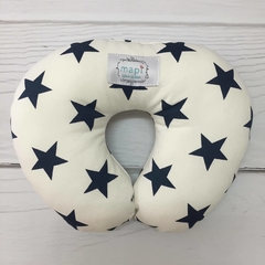 NUQUERA BLANCA CON ESTRELLAS AZULES