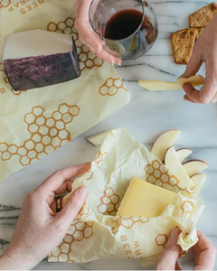 Envoltura de alimentos con cera de abejas