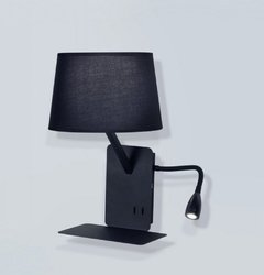 Velador con cargador USB - comprar online