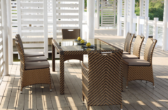 Juego de comedor rattan