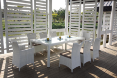 Juego exterior blanco