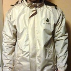 Campera drill forrada polar - tapa cierre y capucha
