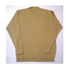 Sweater cuello en V doble hilado