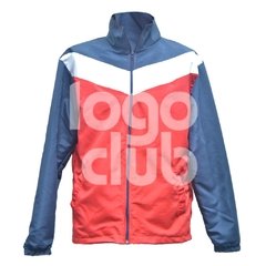 Campera microfibra forrada con recorte