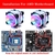 Ventilador de 3 pinos com resfriamento eficiente de CPU para Intel LGA 1150 1151 1155 1156 775 1200 AMD AM3 AM4 Ventilador silencioso - Drinfonet.com.br - Loja Virtual