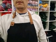 Delantal gabardina con mosquetón