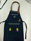Delantal Jeans con stickers ideal Niño