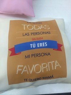 Almohadones personalizados ideal día de la madre - PERFIL TELAS  -  TEXTA