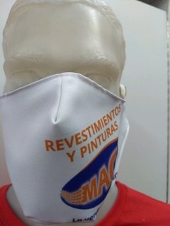 Barbijos doble tela sublimado - tienda online