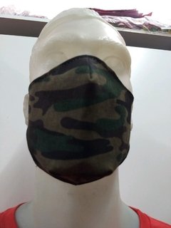 Tapa Boca camuflado militar doble tela reversible en internet