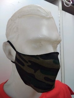 Tapa Boca camuflado militar doble tela reversible - PERFIL TELAS  -  TEXTA