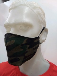 Tapa Boca camuflado militar doble tela reversible - tienda online