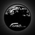 Luminária Led Arte no LP - Fusca