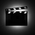 Luminária Led Arte no LP - Claquete Filme Cinema