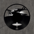 Luminária Led Arte no LP - Avião de Segunda Guerra - comprar online
